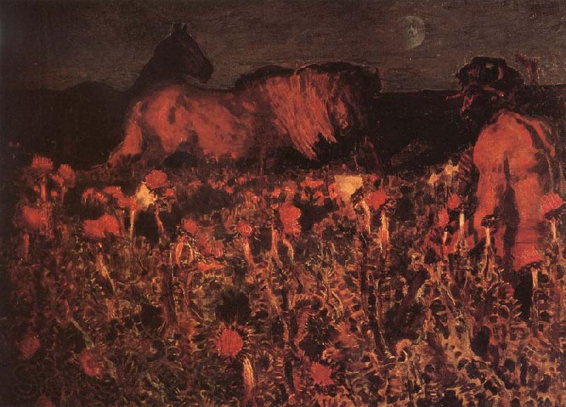 Mikhail Vrubel At Nightfall Spain oil painting art